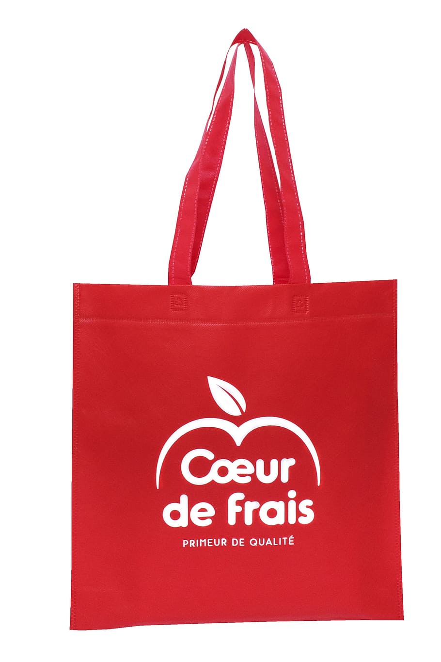 shopping bag, bag advertising, reusable bag, white background, studio shot, red, holiday, cut out, indoors, bag