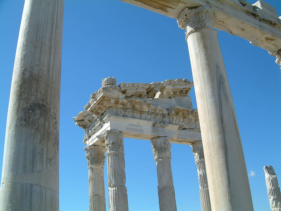 holiday, excavations, turkey, temple, anatolia, architectural column, architecture, old ruin, sky, history