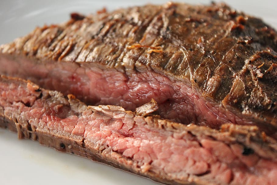 flank steak, steak, grilled, beef, grill, cooking, tasty, flame, cow, meat