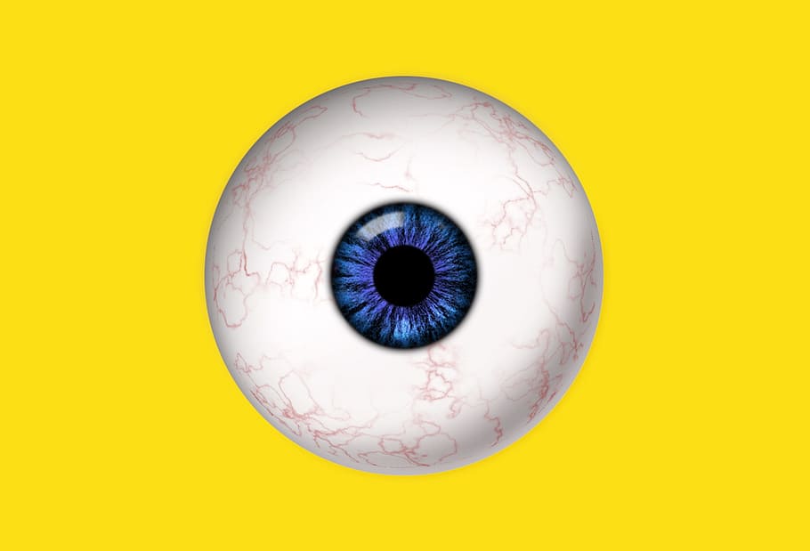 eye, photoshop, adobe, desktop, symbol, round, round out, sphere, yellow, iris - eye