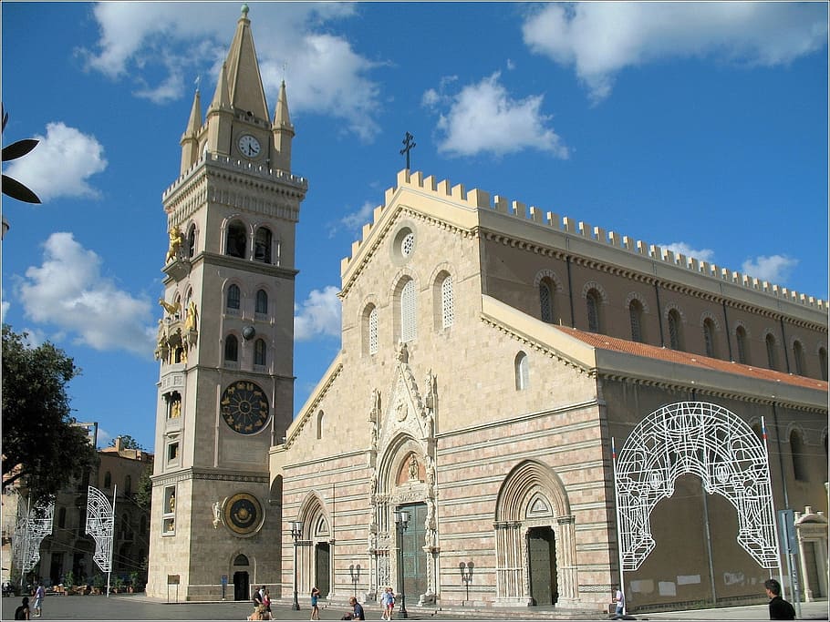 cathedral, messina, Cathedral of Messina, Italy, architecture, building, photos, public domain, church, religion