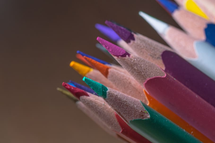 Pensil warna, Kayu, Pasak, Pena, pasak kayu, warna-warni, warna, cat, sekolah, menggambar