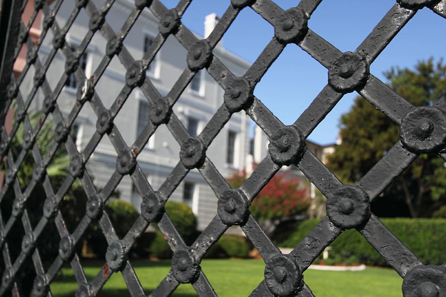 black steel fence, Iron Gate, Fence, Metal, Architecture, security, ornamental, steel, protection, safety
