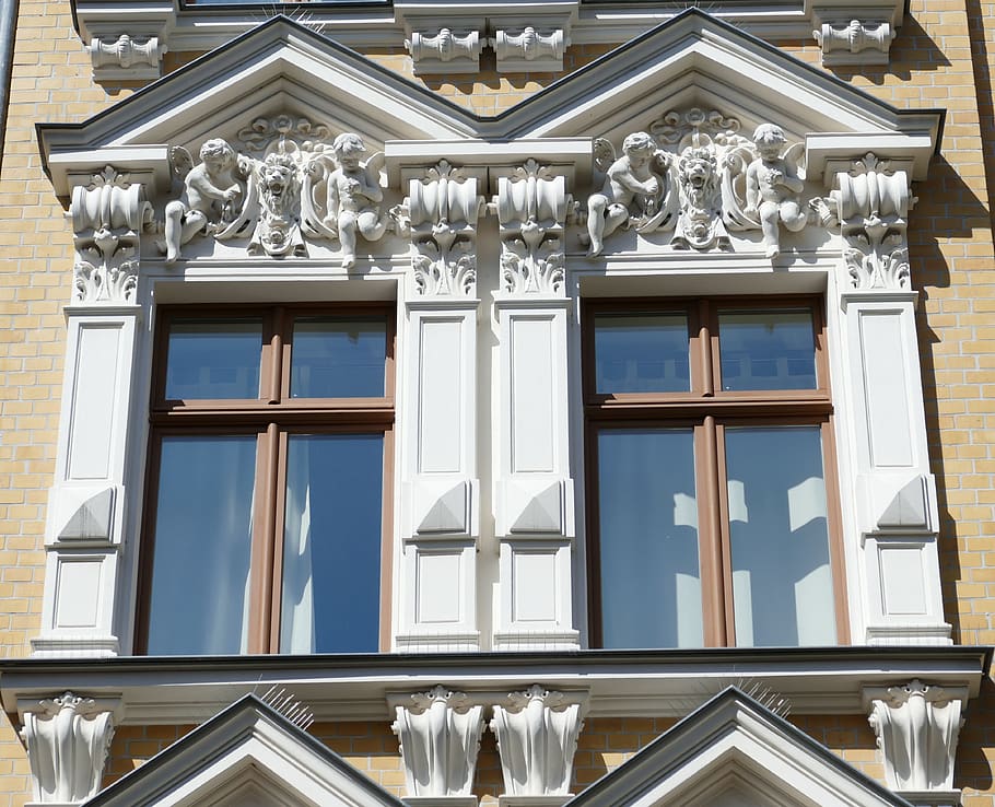 wittenberg, historic center, historically, lutherstadt, window, saxony-anhalt, sculpture, built structure, building exterior, architecture
