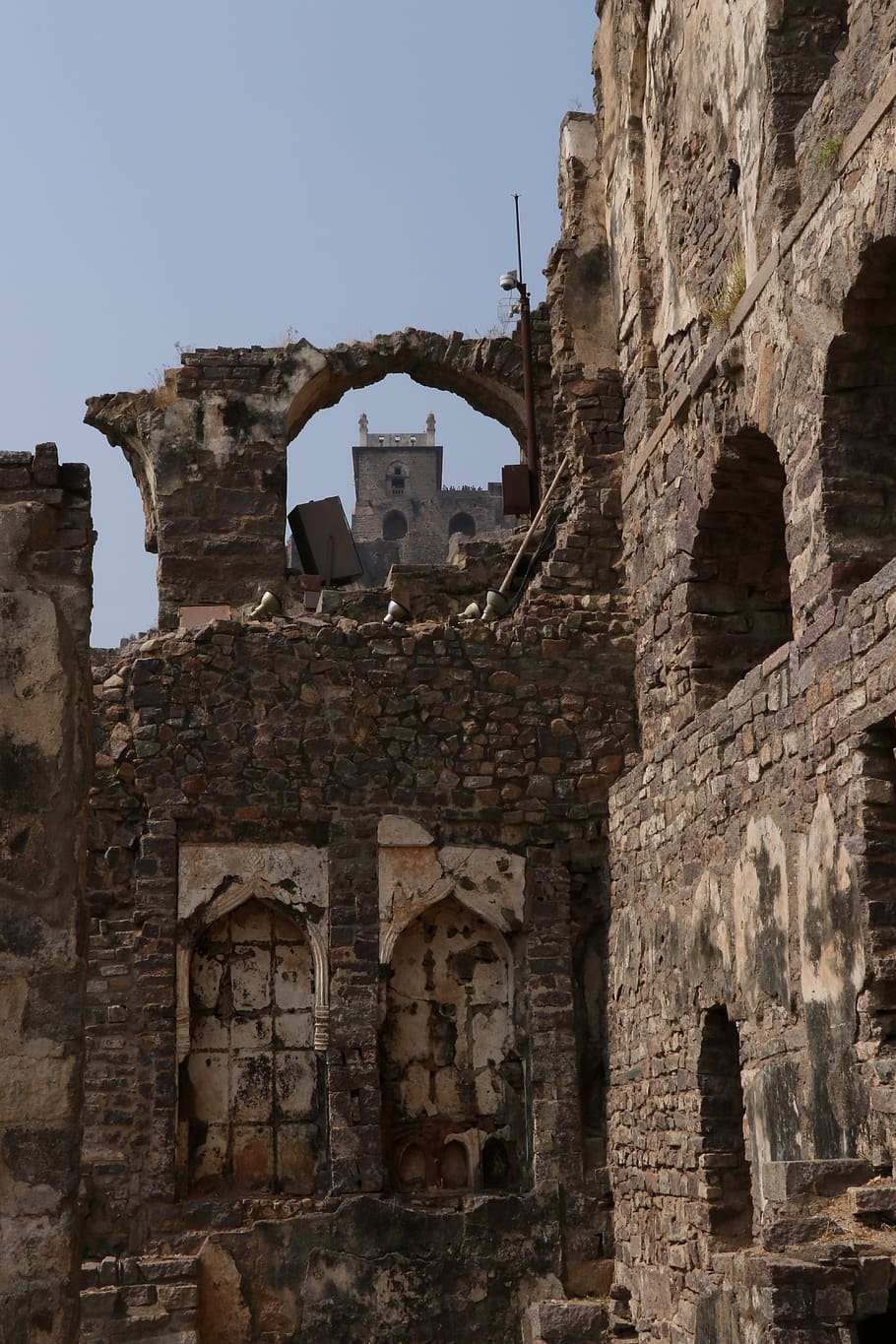 golconda fort, architecture, hyderabad, india, history, the past, built structure, old ruin, old, ancient