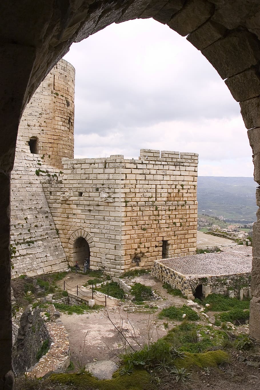 syria, crac des chevaliers, altheimat, crusader castle, unesco, medieval castles, castle of the kurds, architecture, history, built structure