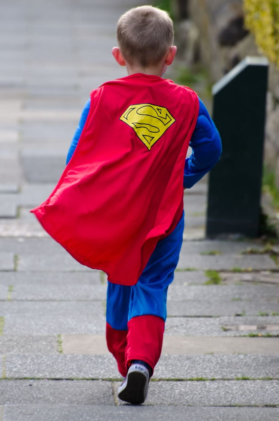 boy, wearing, superman costume, Superman, costume, child, cool, dress, fun, hero