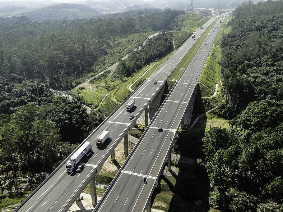Mario Covas Beltway, Sao Paulo, Brazil, cars, way, highway, landscape, public domain, road, São Paulo
