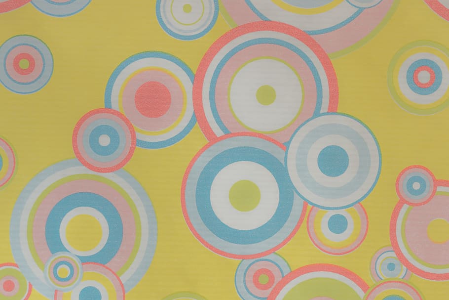 yellow, blue, wrapper, white, pink, teal, abstract, background, 70s, 80s