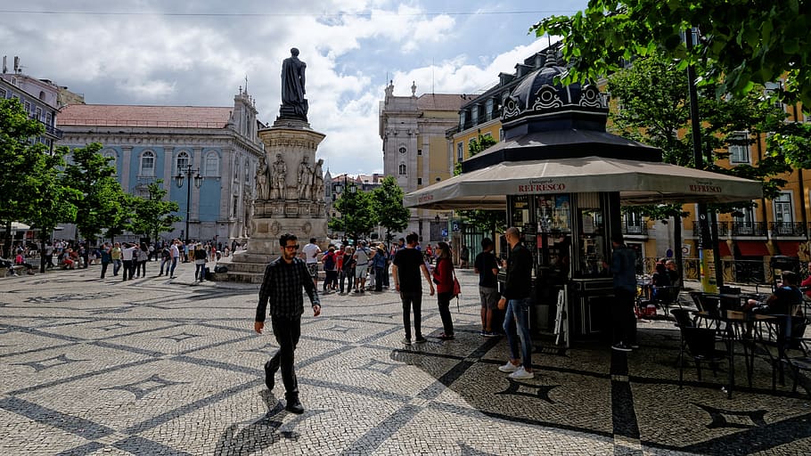 Lisbon, Portugal, Space, Kiosk, Old Town, lisboa, summer, architecture, historically, europe
