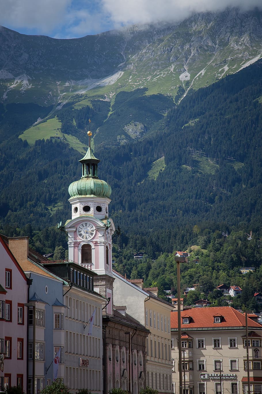 innsbruck, nordkette, city view, homes, dom, cityscape, state capital, austria, tyrol, mountain