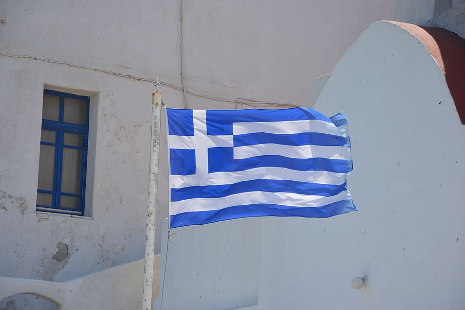 grécia, bandeira, grego, europa, euro, crise do euro, europeu, gregos, azul, união monetária