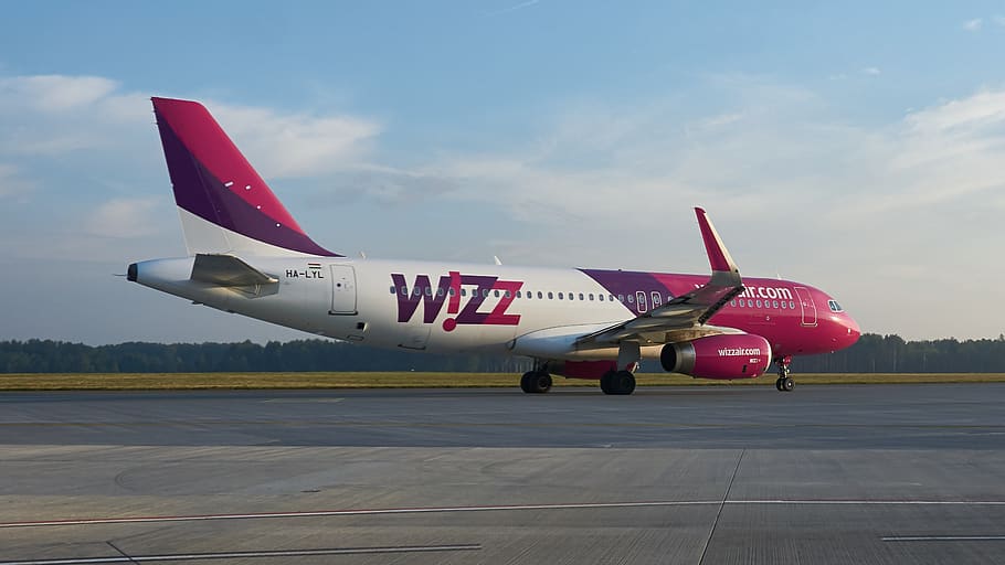 wizz, wizzair, o avião, airbus, aviação, aeroporto, transporte, turismo, a320, katowice