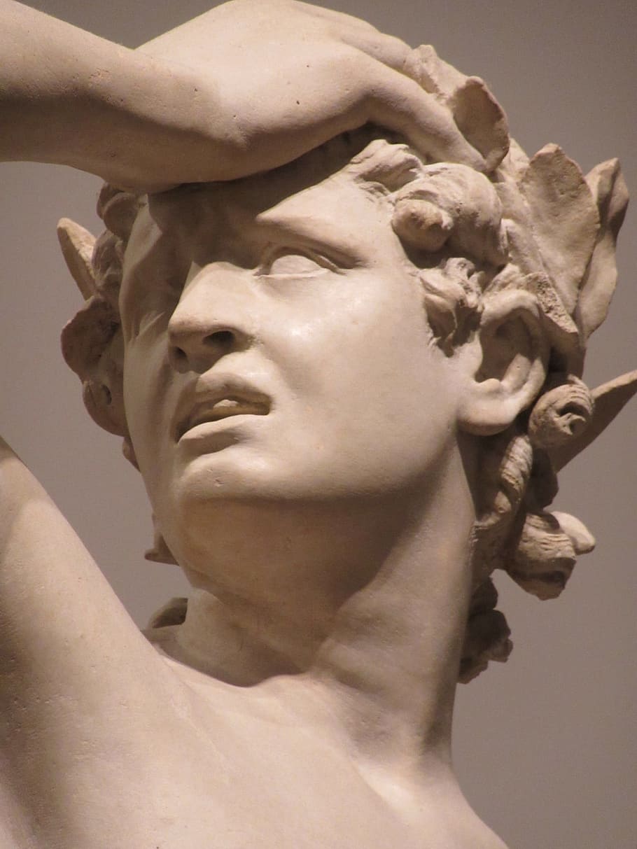 sculpture, statue, orpheus, venice, ancient, myth, marble, art, art and craft, representation