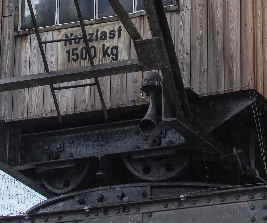 old, steel, transport system, iron, crane, port, dirty, industry, scrap, decay