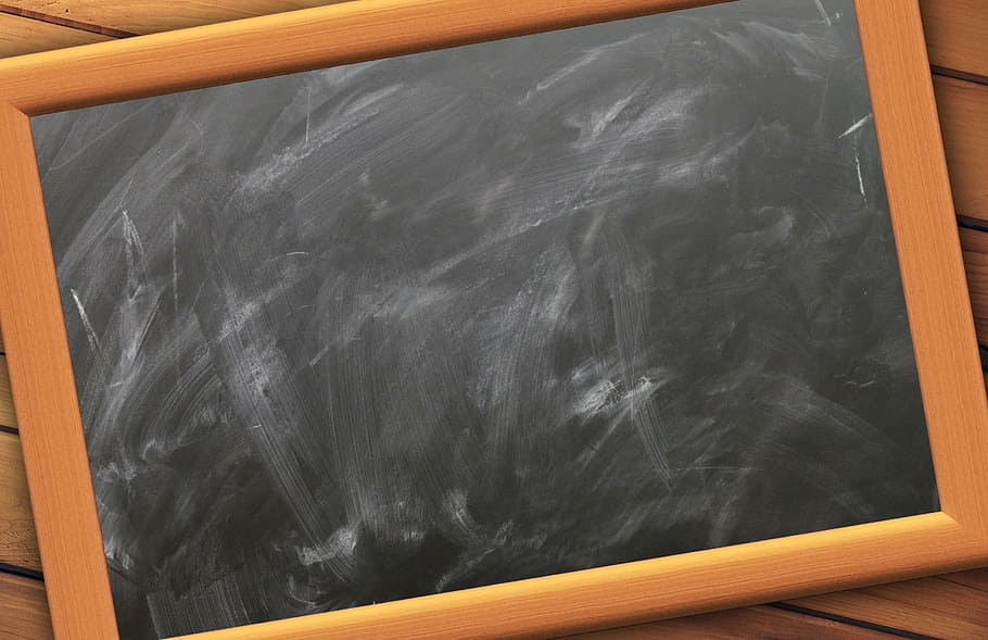 brown, wooden, framed, chalkboard, school, board, empty, slate, blackboard, chalk