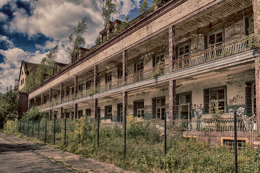 lost places, beelitz, hospital, leave, lapsed, clinic, lung healing institution, myth, abandoned places, wild