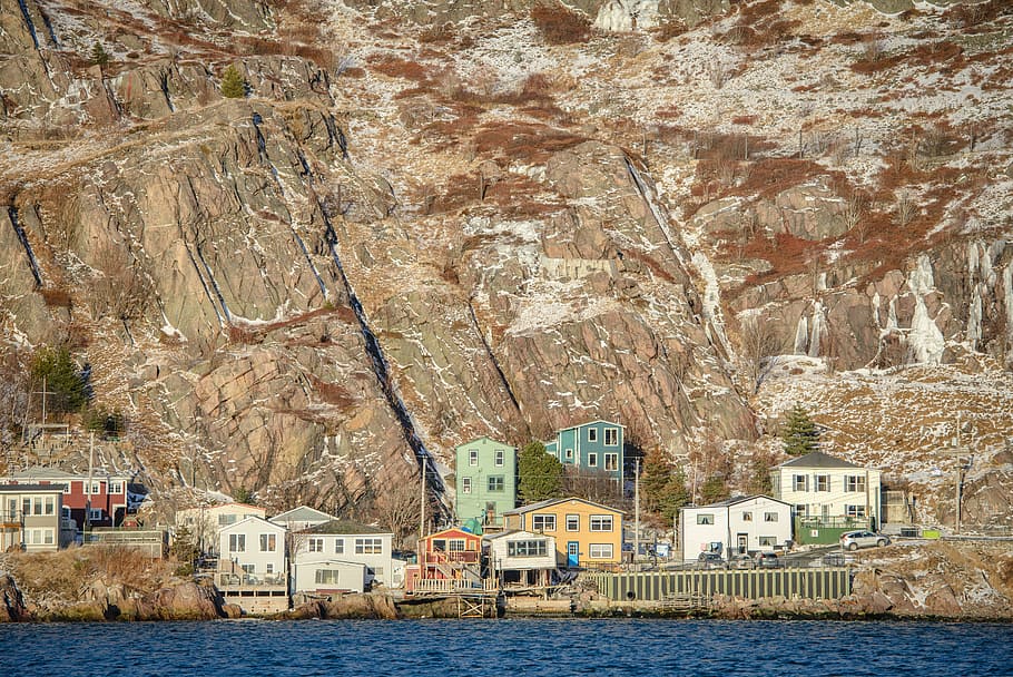battery, newfoundland, st john's, saltbox, building exterior, architecture, built structure, day, residential building, outdoors