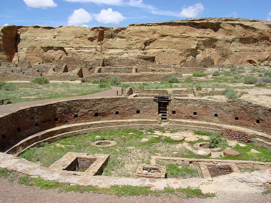 ancient, ruins, new, mexico, Chaco Canyon, ancient ruins, New Mexico, photos, public domain, United States