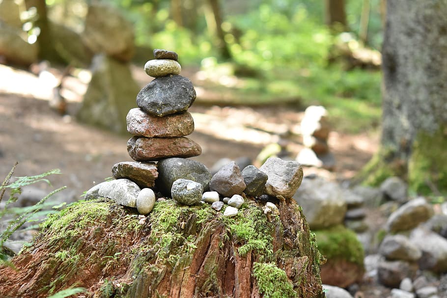 stones, yoga, meditation, zen, balance, harmony, relaxation, nature, natural, rock