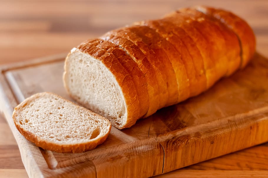 bread, food, isolated, croissant, loaf, white, baked, breakfast, bakery, bun