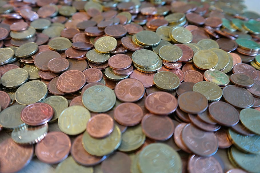 монеты, цент, монета, деньги, евро, копейки, металл, металлические деньги, ценный, валюта