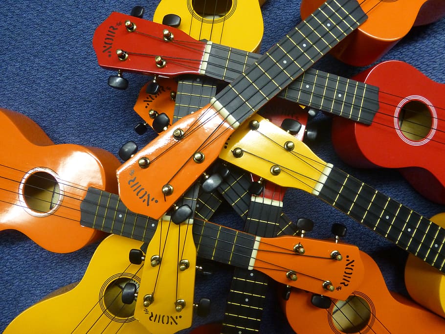 ukulele, musik, instrumen, hawaiian, fun, uke, string, alat musik, instrumen string, gitar