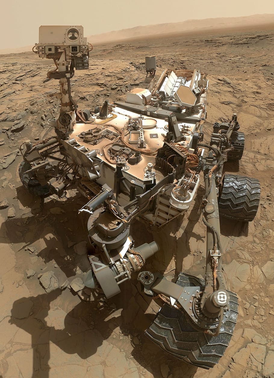mars rover, curiosity, vehicle, cosmos, space travel, robot, martian surface, research, nasa, technology