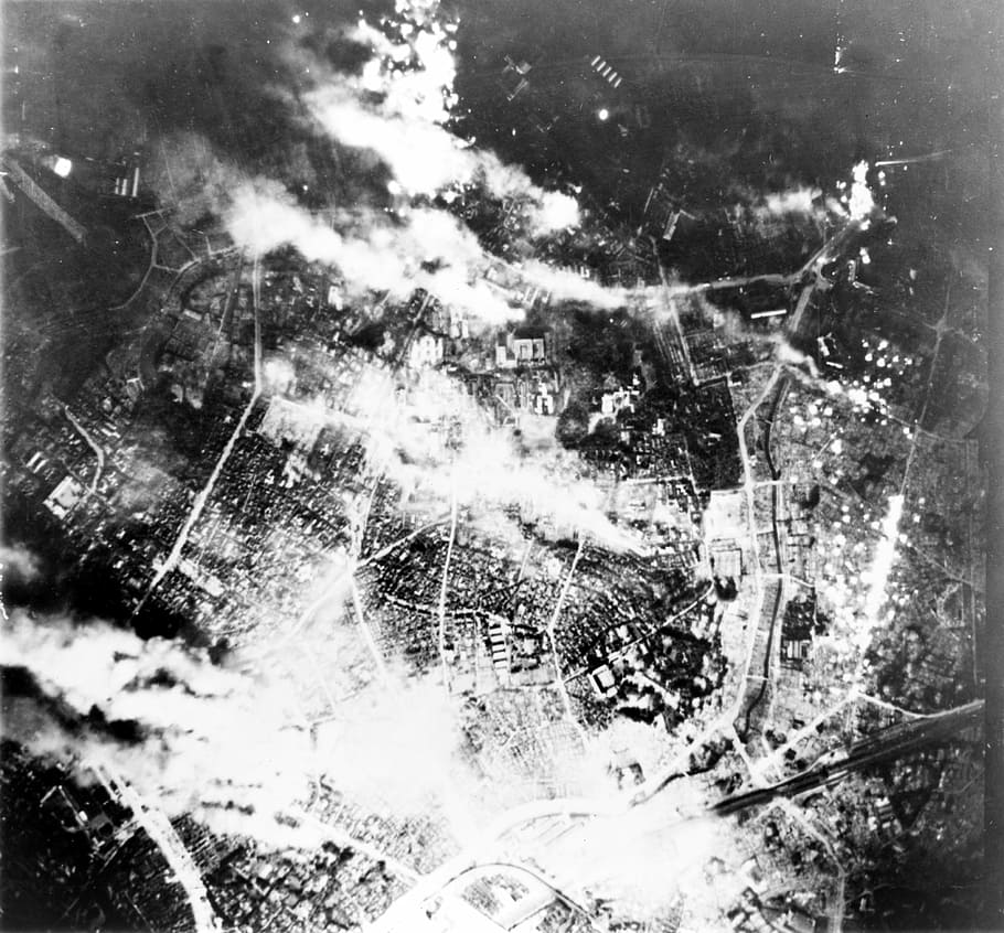 firebombing, tóquio, firebombing de Tóquio, segunda guerra mundial, queima, cidade, destruição, incêndios, fotos, história