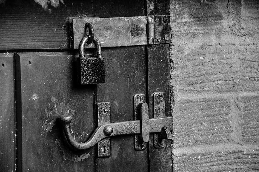 pintu, kunci, kenop pintu, privasi, keluar, lubang kunci, terbuka, pegangan, pintu masuk, keselamatan