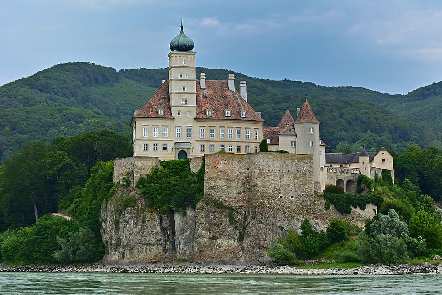 danube, wachau, world heritage, castle schönbühel, landscape, danube region, architecture, built structure, building exterior, building