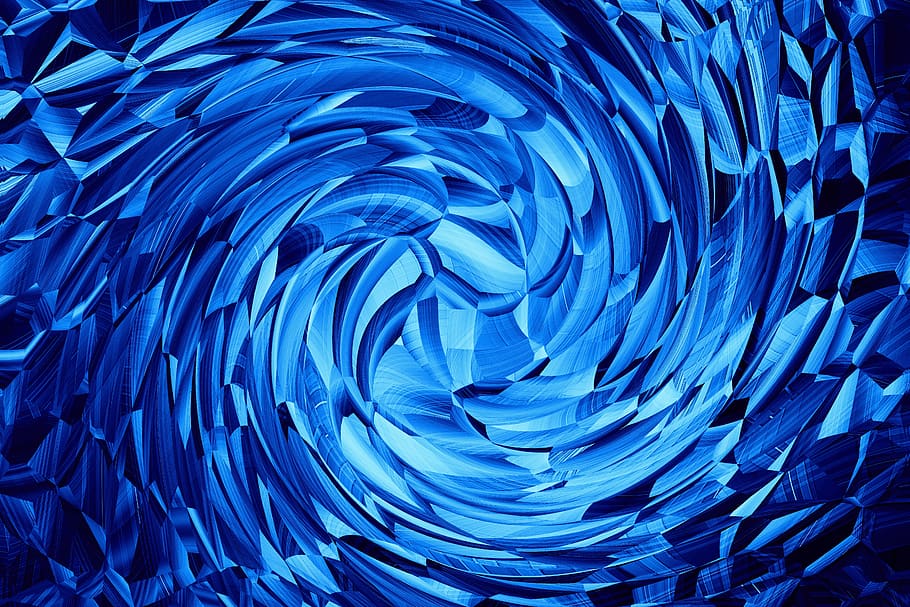 strudel, blue, white, light blue, pattern, art, spiral, eddy, decor, deco