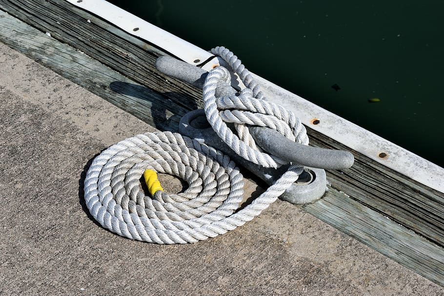 mooring, tie up, rope, marina, cleat, nautical, yacht, marine, anchor, dock