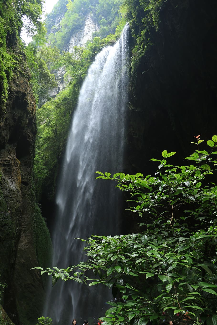 sinkhole, to sew, deep ravine, falls, nature, wulong, water, waterfall, beauty in nature, scenics - nature