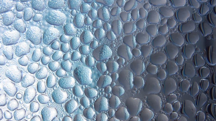 drop of water, condensation, pattern, water, drip, tiny, small, surface tension, fogging, water repellent