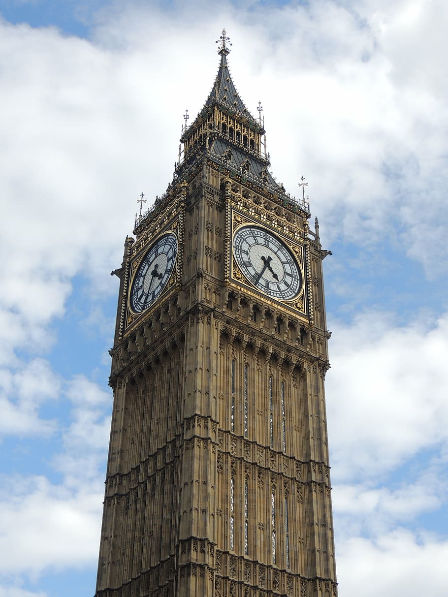 big ben, london, watch, sky, architecture, height, building, sky tower, tall, cloud
