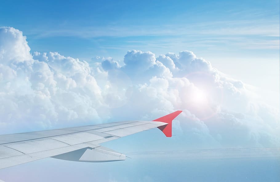 Avión, Volar, Nube, Paz, cielo, el paisaje, vista de imagen, azul, viajar, el aire