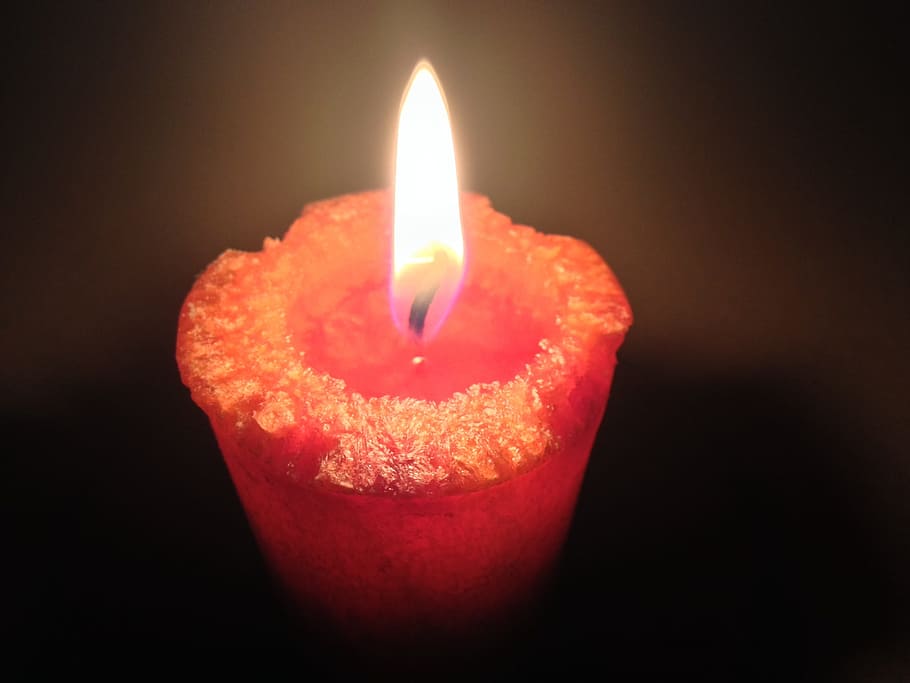 Candle, Flame, Flicker, Candlelight, glowing, burning, decoration, celebration, wax, bright