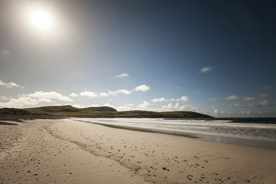 landscape photography, coast, vatersay, outer hebrides, beach, sea, island, barra, scotland, sand