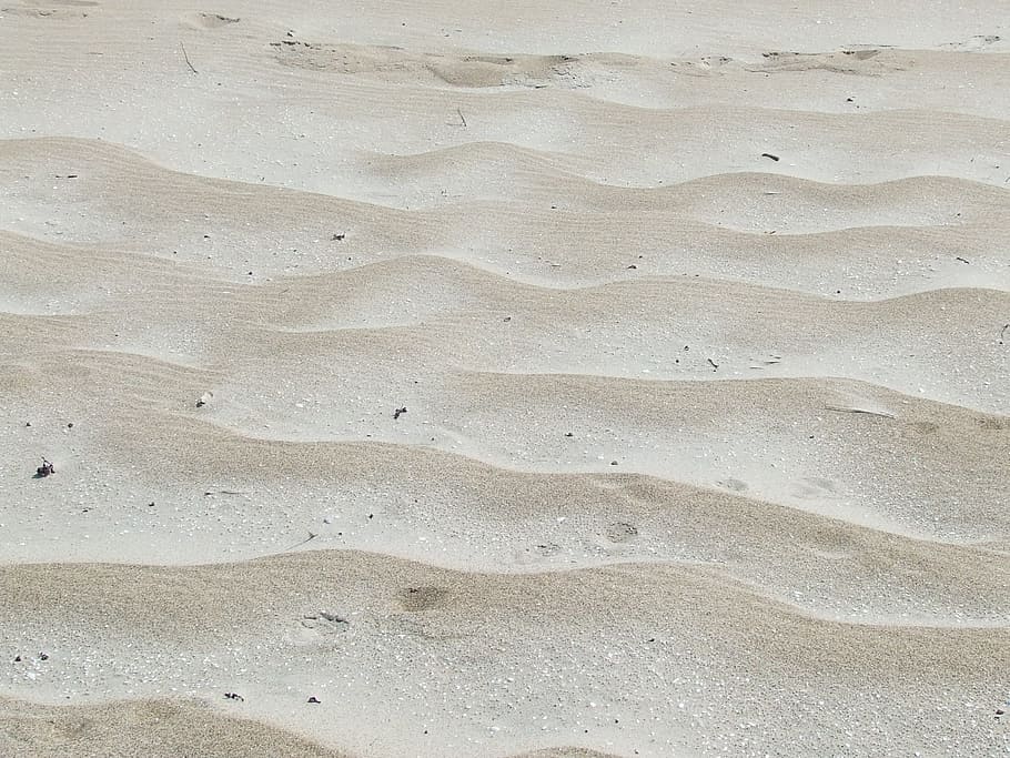 dunas de arena marrón, Arena, Playa, Desierto, Textura, Blanco, costa, olas, marea, granos