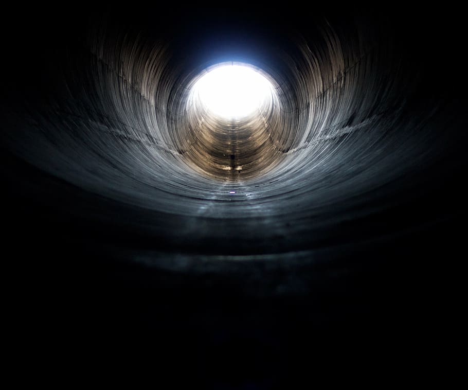 baixo, foto do ângulo, túnel, buraco, buraco de minhoca, verme, skate, bmx, bicicleta, luz
