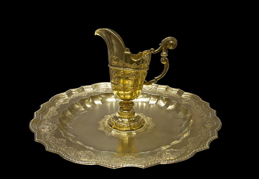golden, platter, maria theresia, hofburg, vienna, plate, crockery, dinnerware, luxury, royal