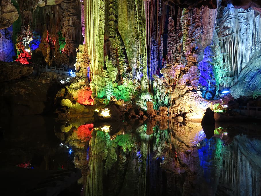 untitled, karst, cave, rock, guilin, stone, spectacular, the scenery, tourism, china