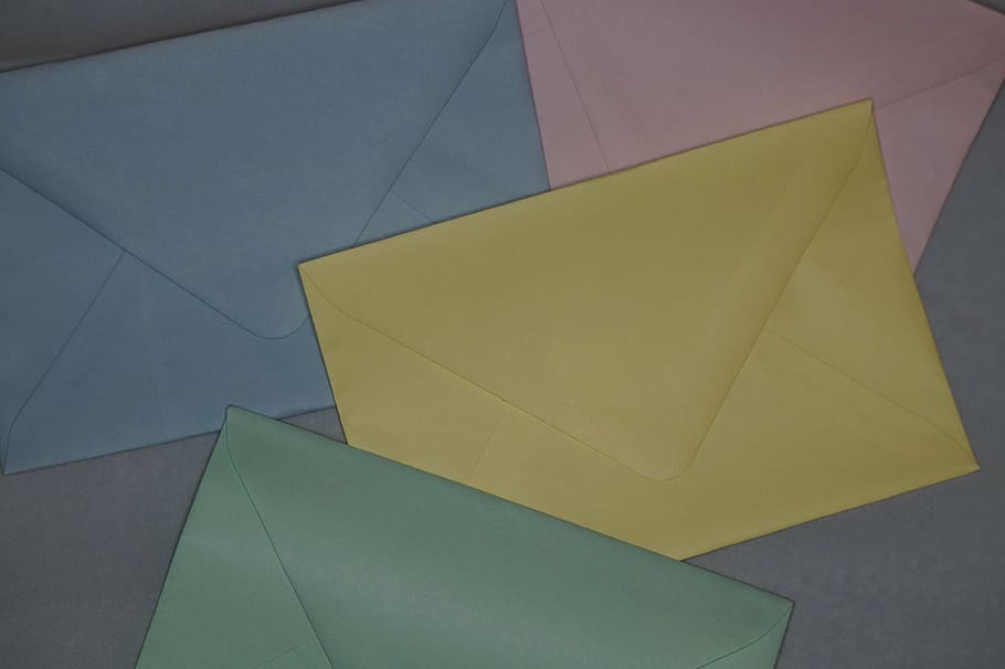 colorful, pastel, pastellfarben, envelopes, letters, post, envelope, pen pal, write letters, leave