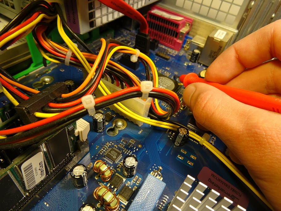 person, soldering, circuit board, computer, repair, technology, computer equipment, electronics, service, equipment
