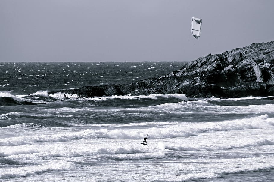 waters, sea, surf, coast, wave, wind surfing, kite surfing, britannia, newquay, water