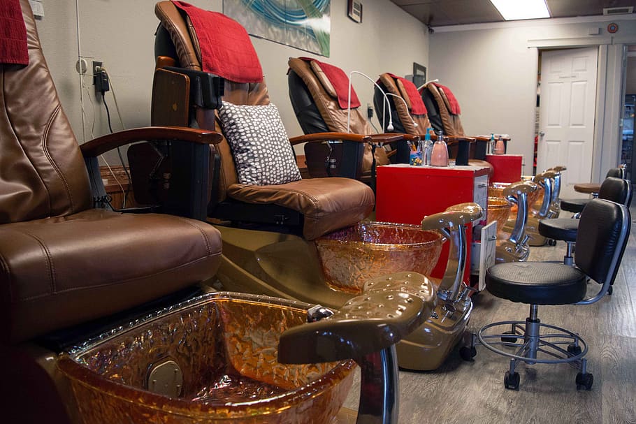 pedicure, manicure, treatment, spa, salon, feet, relax, water, chair, seat