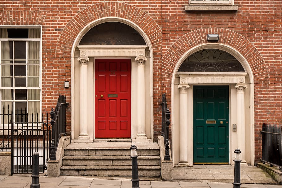 ドア, 入力, アイルランド, ダブリン, 家の入口, 入ってください, 正面玄関, 入力範囲, 木材, ホーム