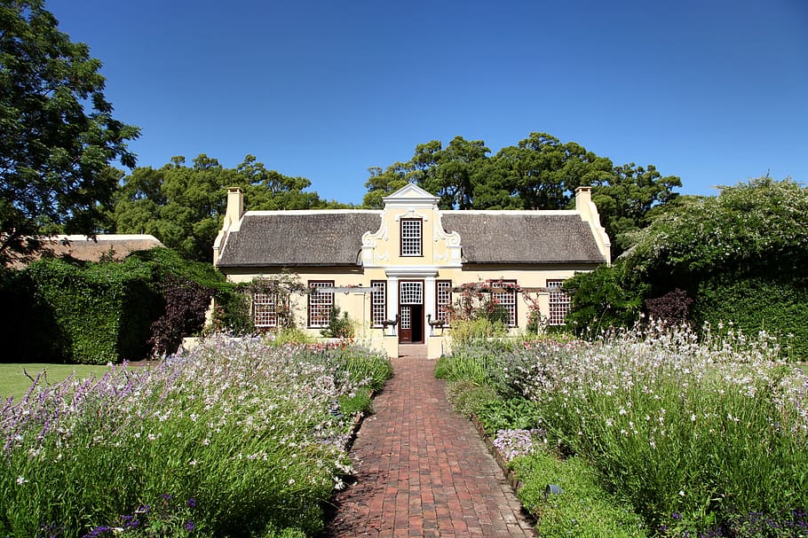 Somerset, South, South Africa, House, Home, somerset, south africa, house, architecture, flowers, trees, nature