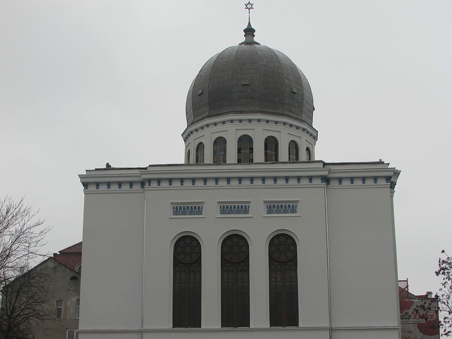 Oradea, Transylvania, Romania, Center, crisana, synagogue, neologa, old town, dome, building exterior